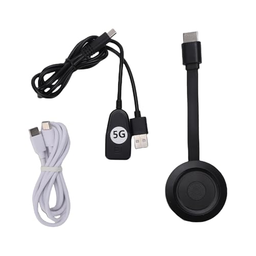 Adaptador de Pantalla inalámbrico CHEOTIME, Adaptador de Espejo Dongle de Pantalla de Espejo 4K para teléfono, Tableta, portátil a proyector de TV