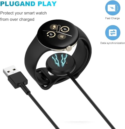 Image of Fast Charger for Google Pixel Watch 2 & Pixel Watch 3 /Fitbit Ace LTE USB C Charging Cable Cord