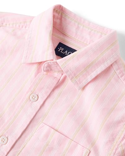 Image of The Children's Place boys Short Sleeve Button Up Shirt