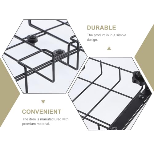 Organizador de cables ajustable para debajo del escritorio Outanaya, bandeja para gestión de cables y almacenamiento para oficina y hogar, caja negra para organizar cables de escritorio miniatura 6