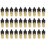 Pumixiy Gartensprüher aus Messing, 30 Stück, verstellbares Nebeldüsen-Set für Gewächshaus-Luftbefeuchtungsspray, kompatibel mit 47 mm Gartenschläuchen, Kupfer-Nebelkopf
