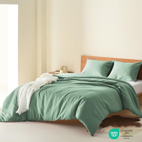 Comfort Spaces Mina Duvet Cover Set, King/Cal King, 3 Piece, Sage Green - image 2