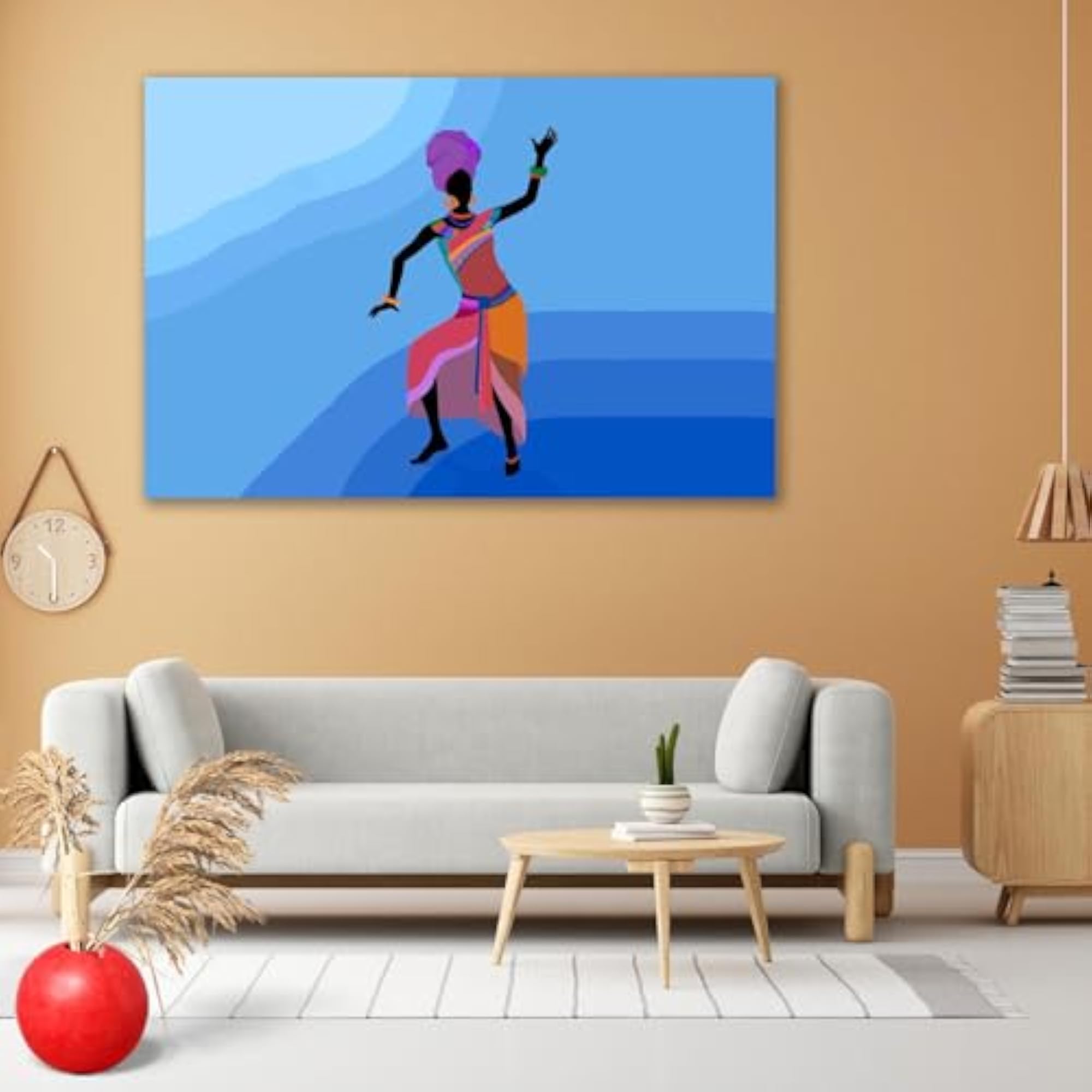 Ethnic Dance D6 Peel & Stick Vinyl Wall Sticker