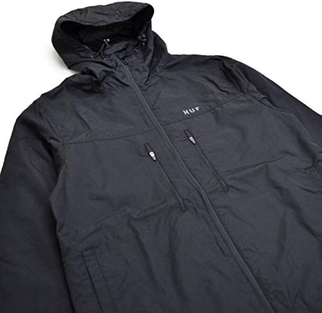 Amazon | [HUF(ハフ)] ESSENTIALS ZIP STANDARD SHELL JACKET ナイロン