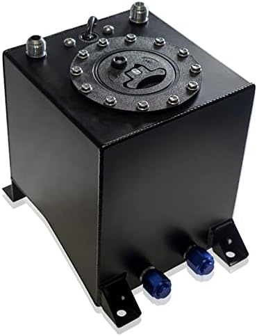 Réservoir à Carburant Aluminium 10L / 2.5 Gallons - Cellule à Essence Universelle Pour Véhicule Custom, Buggy, Course