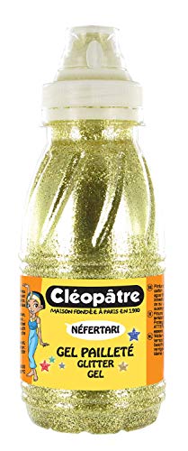 Cleopatre GP250-872 - Frasco de gel con purpurinas - 250 ml - Oro