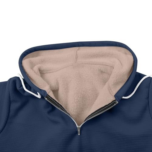 Sudadera de invierno informal para hombre con botones y capucha 4