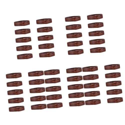 Boucle de montre en cuir marron Holibanna avec 50 pièces de rechange pour bracelet