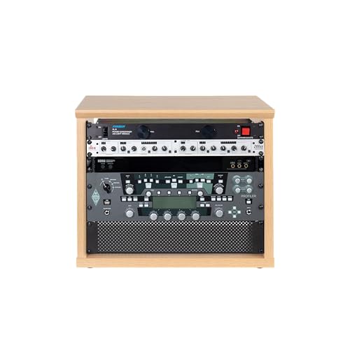 Gator Frameworks Elite Furniture Serie 8U Desktop Studio Rack in natürlichem Ahorn mattiert (GFW-ELITERK-8U-MPL)
