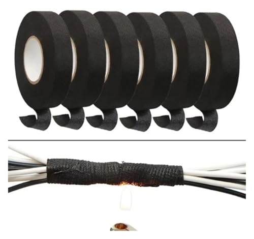 Cinta de tela resistente al calor para arnés de cables de coche con rollo de 10M 3