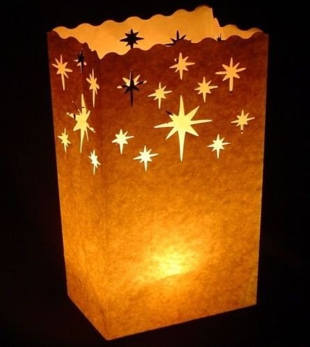 Fascola 20 Pack Stars Candle Bags Luminarie Lantern Wedding Party Light Decorations #TOP23