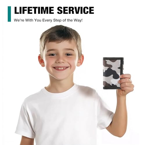 Image of Kids Wallet for Boys, Little Boys Wallet for Kids, Camo Wallets for Teen Boy, RFID Nylon Canvas Wallets with Coin Pocket for Birthday & Christmas Gifts