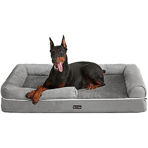 Cama Ortopédica para Perros con Bordes Elevados y Funda Lavable Cover