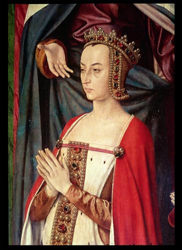 Toile Anne de France finis les murs vides avec ce grand portrait d'art Maître de Moulins