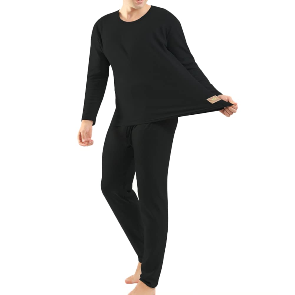 Men's Thermal Underwear with Inner Fleece Warm Ski Winter Set 3XL-9XL