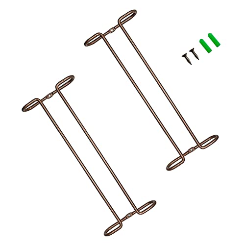2 pièces Support à Pied Accroche Verres Suspendu Support à Vin Suspendu Porte Verres avec Vis Porte Verres à Pied Suspendu Porte Verre à Vin Pour cuisines domestiques bars restaurants cuivre Couleur Cover