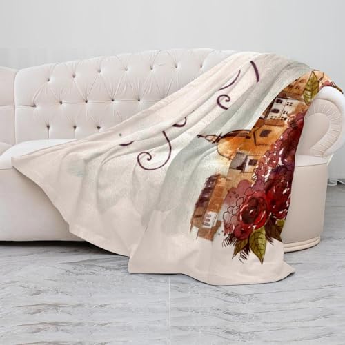 Couverture microfibre légère 150x130 cm plaid canapé sofa et lit - 5