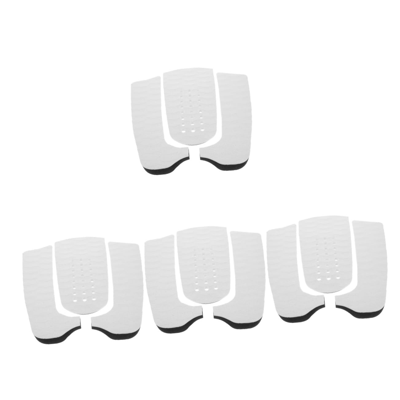 Mipcase 4sets Surfboard Traction Pads Non- Surfboard Deck Grip Mats for Easy Installation and Replacement Water Resistant and Tear Resistant for All and Fun Boards