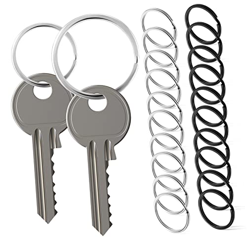 Porte-clés acier inoxydable Uonlytech haut diviser plat pour accessoires durables