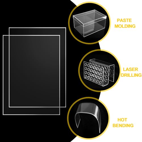 15 Stück klare Acrylglas Kunststoffplatten 15 x 20 cm, 2mm Dicke Klares Acrylplatten, Transparente Acrylglas Platte für Fotorahmen, Projektausstellung, Malerei, Tischaufsteller