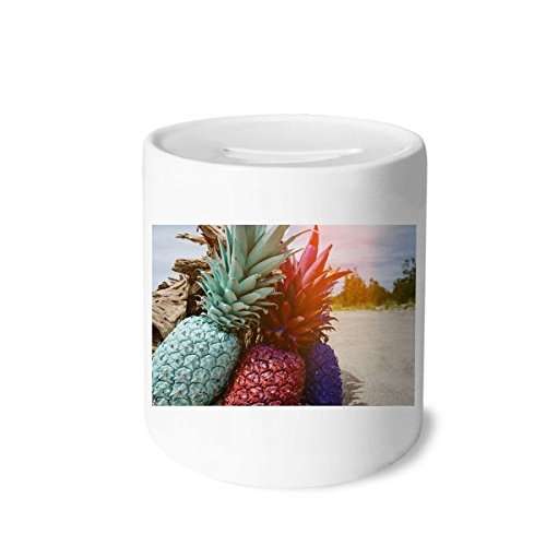 Ananas tirelire céramique pour décorer une table de chevet et économiser chaque matin avec style