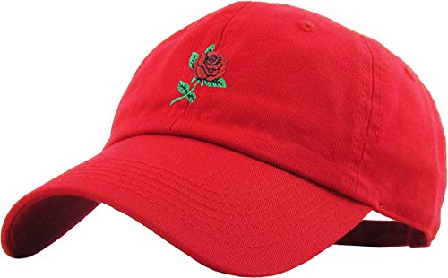 Image of Rose Flowers Love Good Vibes Men Women Dad Hat Baseball Cap Adjustable Unisex