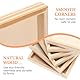 VANZACK 6 StüCk Holztablett Quadratisch 12X12Cm - Praktische AufbewahrungslöSung FüR Hexaeder-Puzzle Bastelbedarf Und Schmuck Naturholz FüR Kinder Und Kreative Projekte