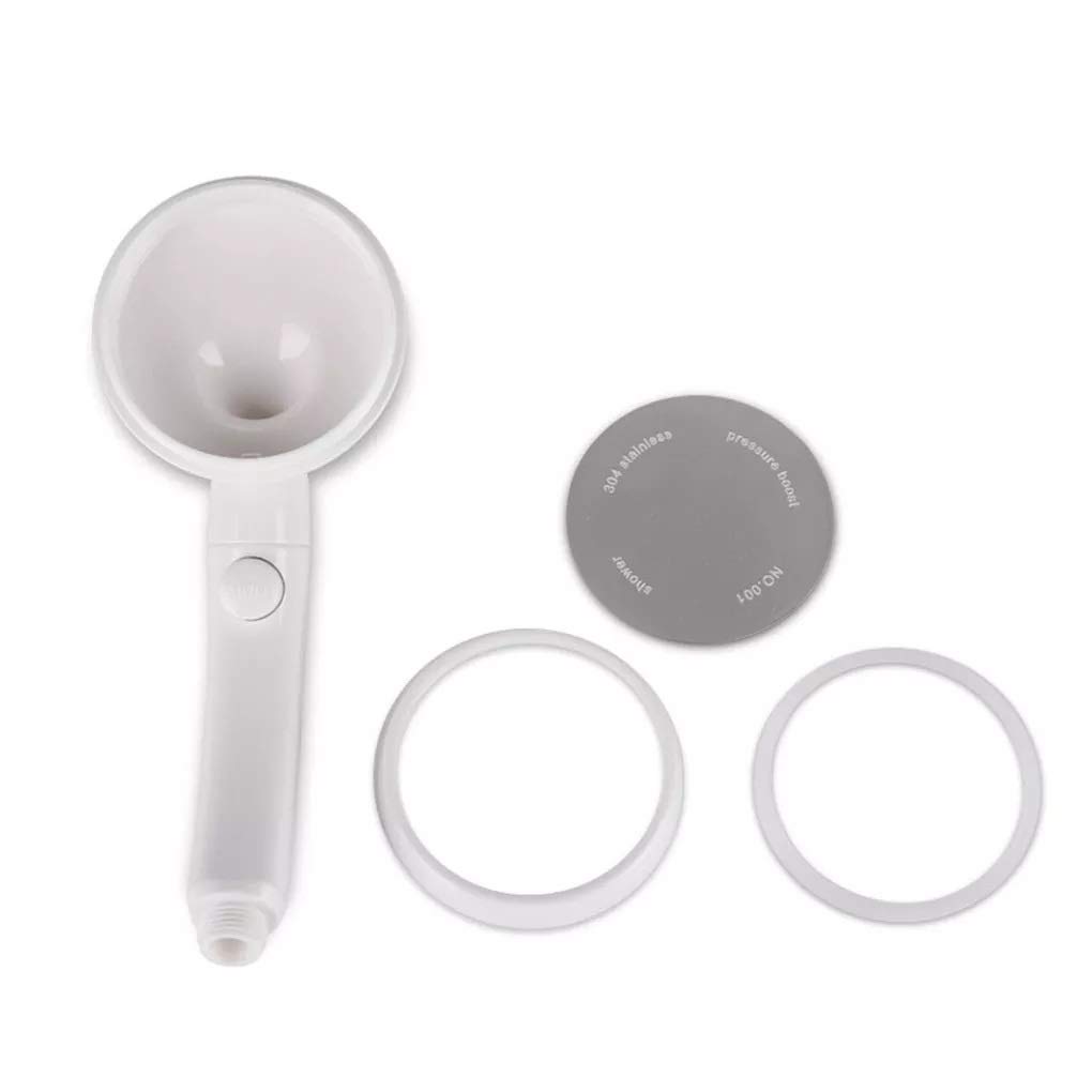 Pulsador de ducha de alta presión Pulverizador de la cabeza de la mano del baño Ducha de la ducha Spray de la cabeza de la cabeza Botón Botón Booster Ducha Cabeza Reemplazo Ahorro