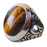 Tiger Eye Genuine Multi Golden Gemstone Ethnic Ring, Statement Signet Ring, Exclusive Organic Delicate Adorable Elegant Stunning Ring, Fathers Day Gifts (tiger-eye, Size 7) -  CELCIA JEWELRY, Jaipur Rajasthan