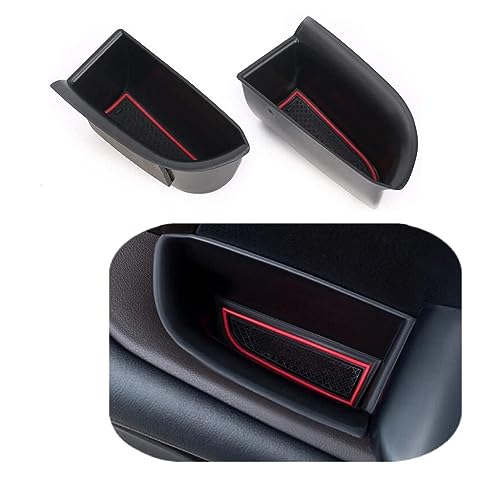 Vesul Front Row Door Oragnizer Compatible with Toyota Highlander 2014 2015 2016 2017 2018 2019 Armrest Phone Container Door Handle Pocket ABS Grab Tray Insert Glove Pallet