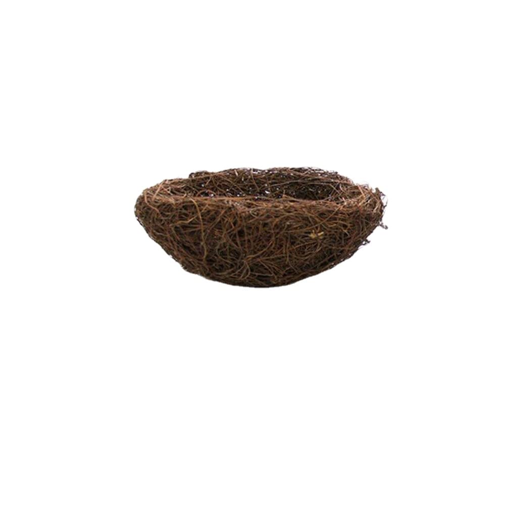 ansu 6-20cm Easter Decors Nature Rattan Bird Nest Easter Egg Bird Cage Window Display Gifts (20 cm Nest)