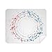 Round-Shaped Red Blue Music Notes Cleaning Cloth Screen Cleaner 2pcs Suede Fabric