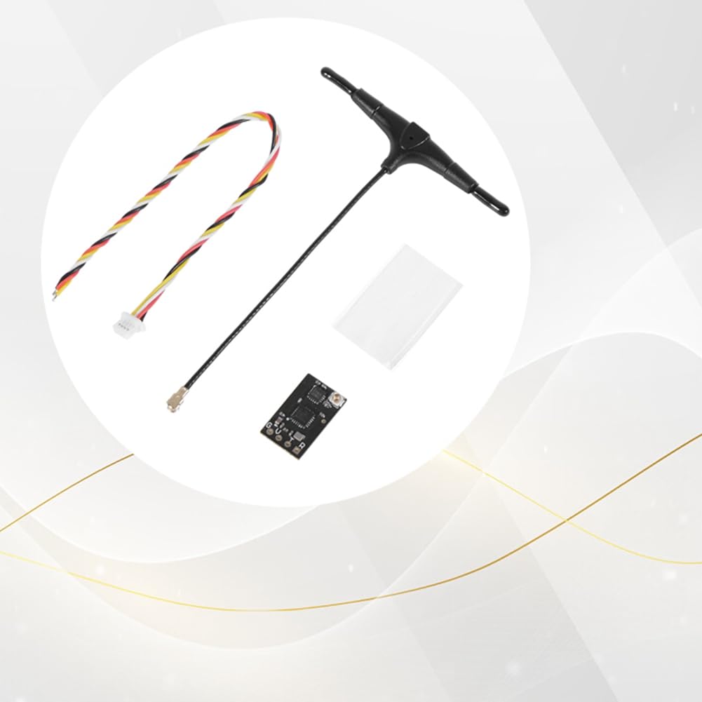 5 Pezzi ELRS 2.4GHz Nano Receiver con Antenna T-Type FPV Firmware 3.3.0 Supporta L'Aggiornamento Wi-Fi per Parti di Droni RC FPV
