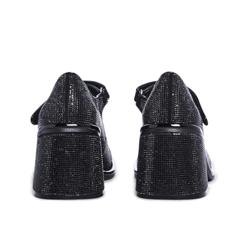 Dolls Kill Desire Me Rhinestone Mary Janes by Sugar Thrillz – Pumps with Sparkling Rhinestones, Block Heels, and Hook-and-Loop Closure, Perfect for Parties and Nights Out2