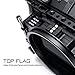 Tilta Matte Box for Studio Cinema Cameras, 3 Pcs 4x5.65 Filter Frame with 5 Lens Adapter Rings (134/114/110/95/80mm) Carbon Fiber Top Flag 5 Pcs Front Matte 15mm Rod Adapter MB-T12