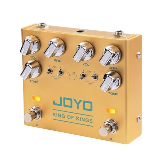 JOYO Pedal de efecto Overdrive de circuito analógico puro Dual Crunch con recorte independiente para guitarra eléctrica - True Bypass (King of Kings R-20)