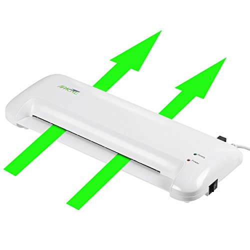 Image of Apache 9 Inch Laminator Machine with 20 Laminating Sheets, Thermal Laminating Machine, Reliable, Anti-Jam, 8.5x11 A4 A5 A6 Compatible for Home Office School Use, AL9W2