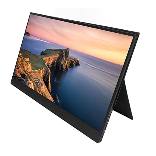 Monitor Portátil IPS, Tela de Computador FHD Tecnologia HDR 14 pol. Resolução 1920 X 1080 Com Capa Magnética para Laptop (plugue americano)