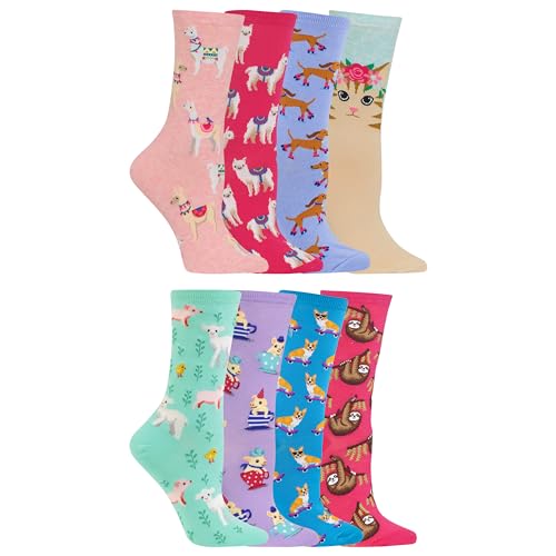 Image of Hot Sox Women's Novelty Geometric Pattern Crew