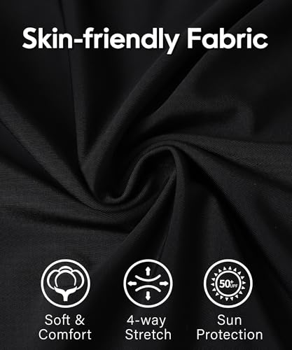 ADOREISM Men's Long Sleeve Zip Rash Guard UPF 50+ UV Sun Protection Quick Dry Swim Shirts for Fishing Hiking Surfing4