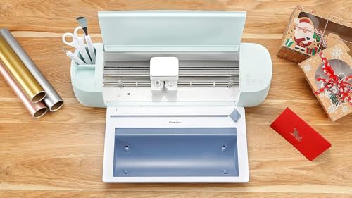 Image of Vinyl Roll Holder with Trimmer for Cricut Maker 3 and Explore 3 | Perfect for Clean Precise Cuts of Smart Vinyls and Heat Transfer Vinyl Iron On