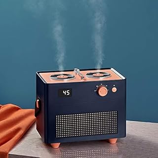 ZHANGYOUDE Purificateurs d'air WTH32 Turntable Style Double Buse Pulvérisateur 1.3L Grande capacité d'air Humidificateur Mist Diffuseur Eau (Couleur : Dark Blue)