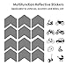 SPYMINNPOO Reflective Stickers, 12Pcs Reflectors Stickers Easy to Install Safety Cycling Wheel Sticker for Road Motorbike Sportinggoods Other