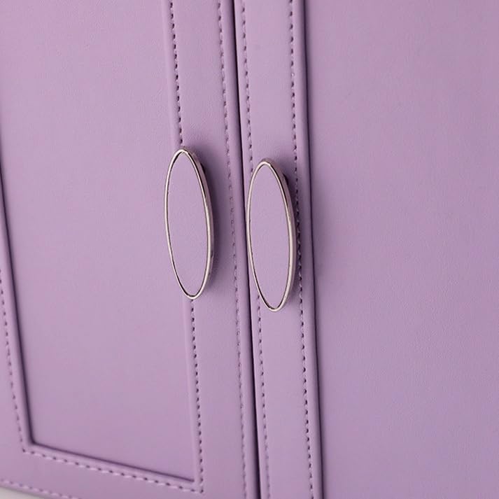 Large Capacity Portable Jewelry Storage Box Rings Earrings Jewelry Box Handheld with Lock (D 24cmcm) image 5