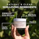 Sweet Almond Body Butter - Vegan and Cruelty-Free Hydrating Moisturizer for Dry Skin, 3.5 oz - Image 4