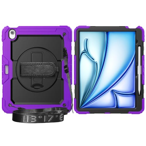 Protège iPad Air 13 M3 antichoc violet pour manipuler votre grand écran sans risque de chute