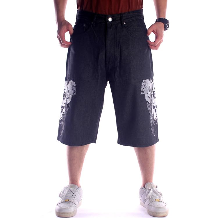 Mens Classic Casual Denim Shorts Fashion Large Size - Main Image