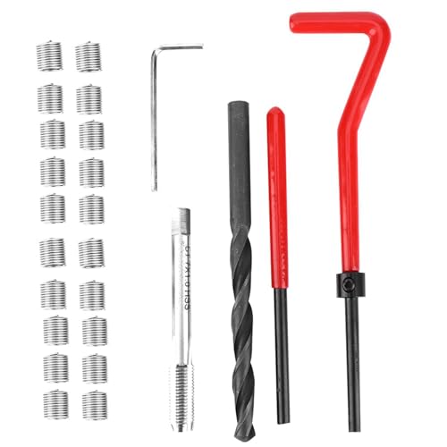 CHAVE DE BROCA TORCIDA DE AÇO INOXIDÁVEL KIT DE REPARO DE ROSCA FERRAMENTA DE INSERÇÃO M7 X 1 INTERR
