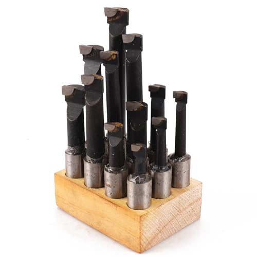 Oudtinx 12-Piece 3/4 Boring Bar Set - C6 Carbide Tipped Lathe Tools Kit