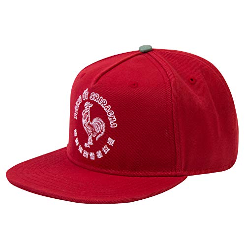 Sriracha Boys Hot Sauce Hat - Youth Red Rooster Hat Hot Sauce Snapback (Red)